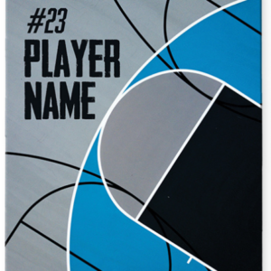 image of custom designed basketball bag tag