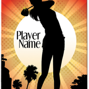 image of custom designed bag tags for golfer