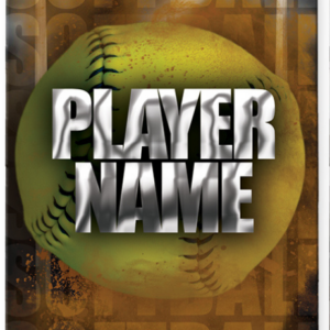 image of softball bag tag