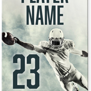 image of football player bag tag