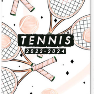 cute image of custom tennis bag tag